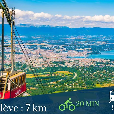Homey Chloe - New - Parking Gratuit - Balcon Prive - Proche Geneve
