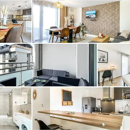 アパート Homey Chloe - New - Parking Gratuit - Balcon Prive - Proche Geneve